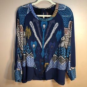 NWOT Anthropologie Ranna Gill Embroidered Top
